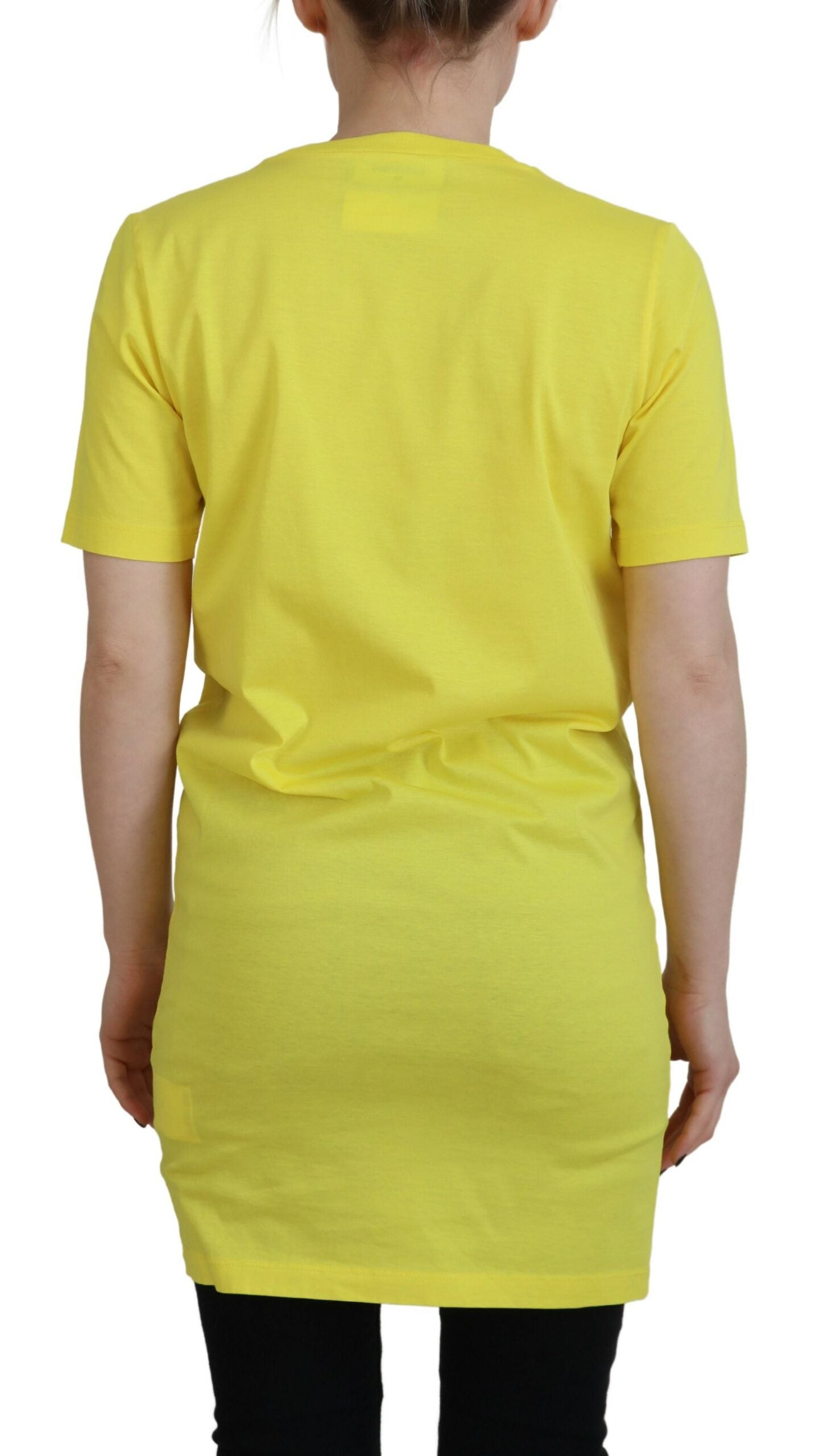 Yellow dress on woman