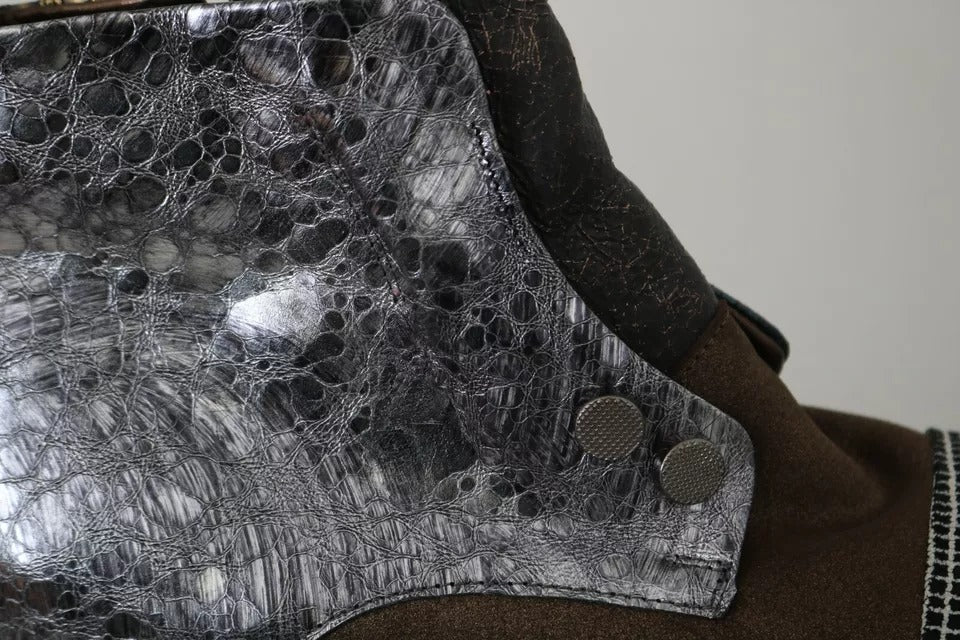 Snake skin patterned boot