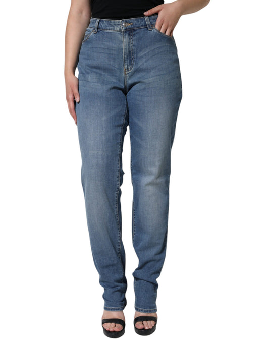 Woman wearing blue jeans