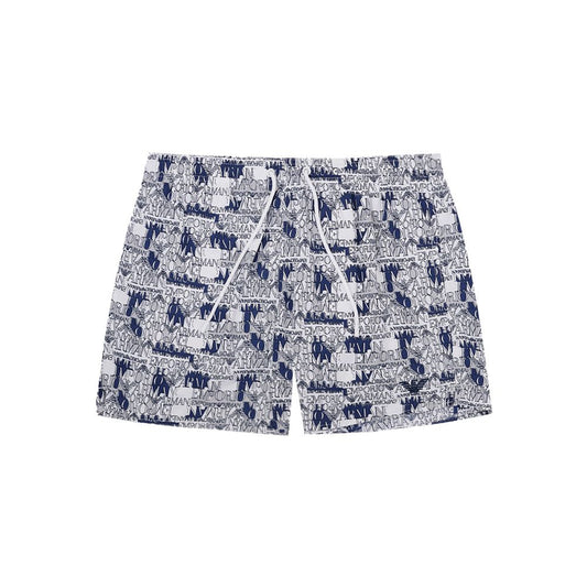 Blue patterned men's shorts