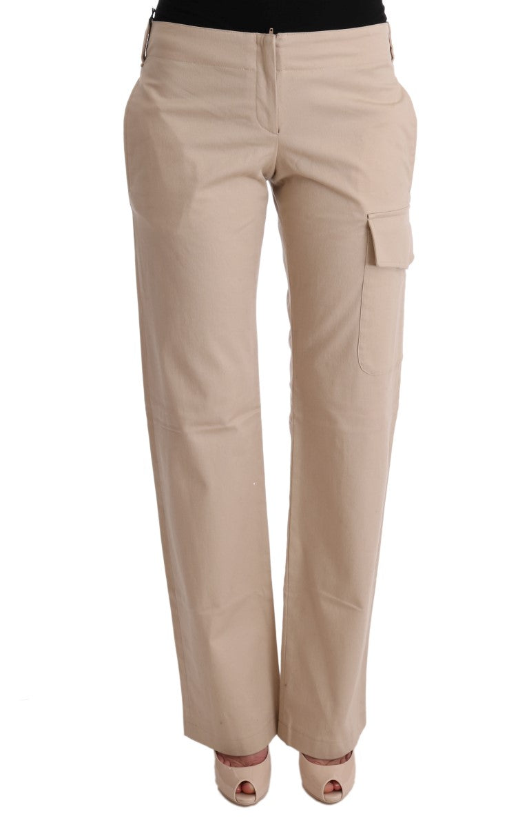 Khaki pants with cargo pockets