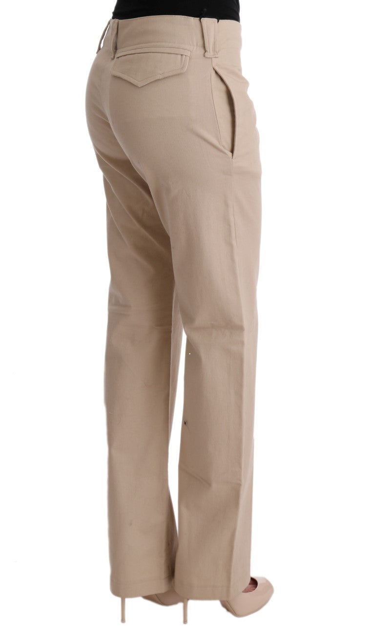 Tan cargo pants with pockets on sides
