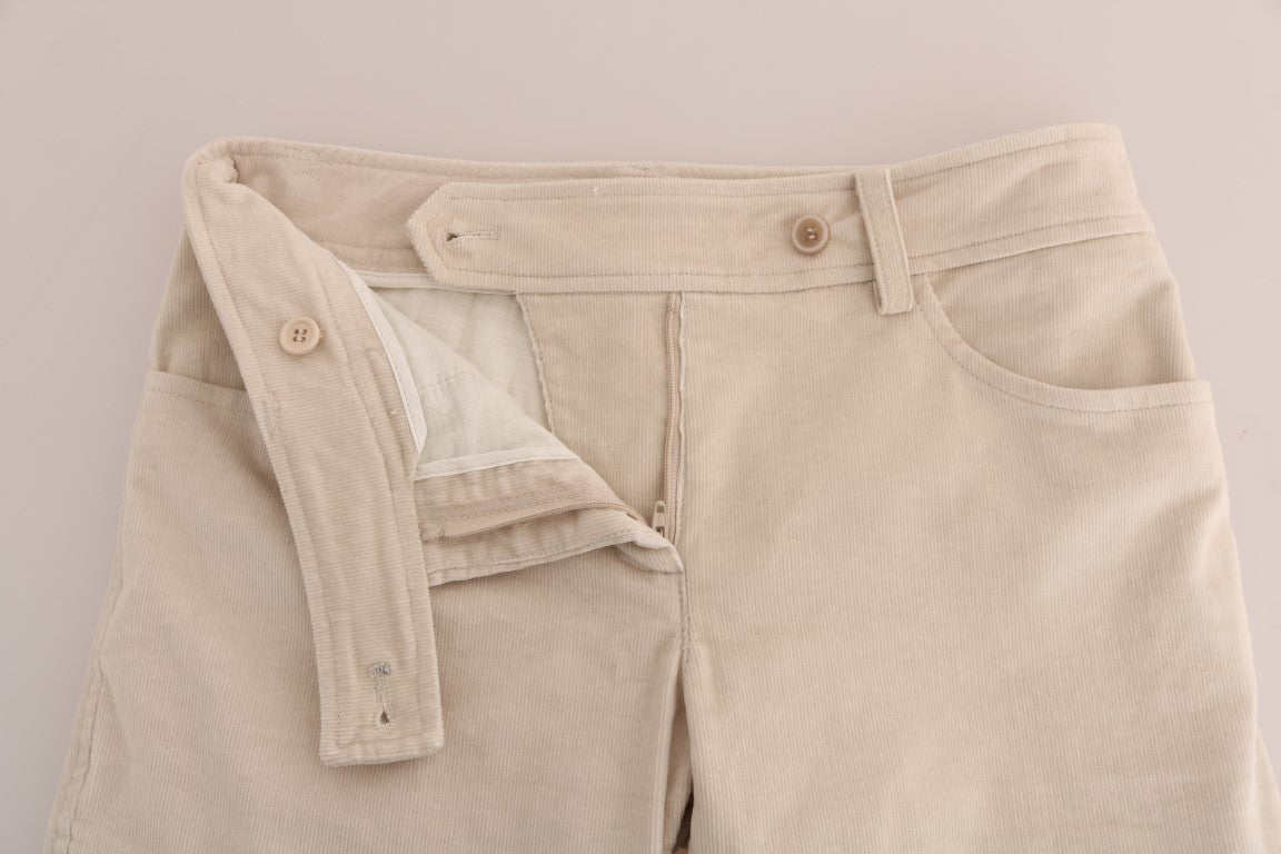 Tan shorts with pockets on a white background