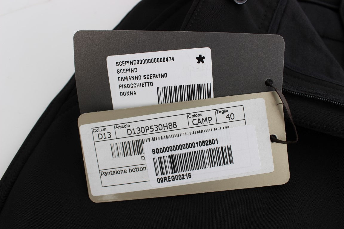 Tag on a black jacket