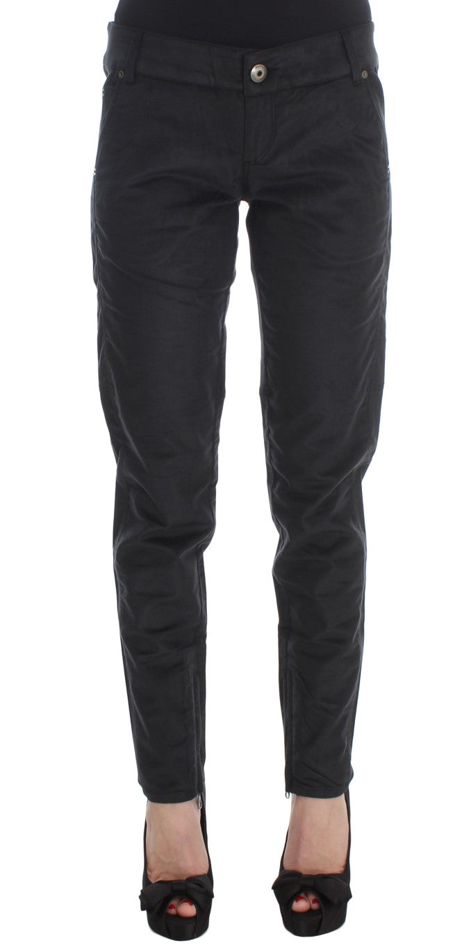 Pair of black skinny jeans on a mannequin