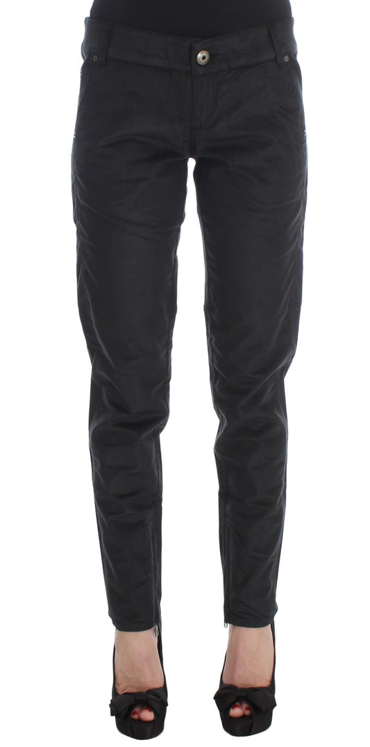 Pair of black skinny jeans on a mannequin