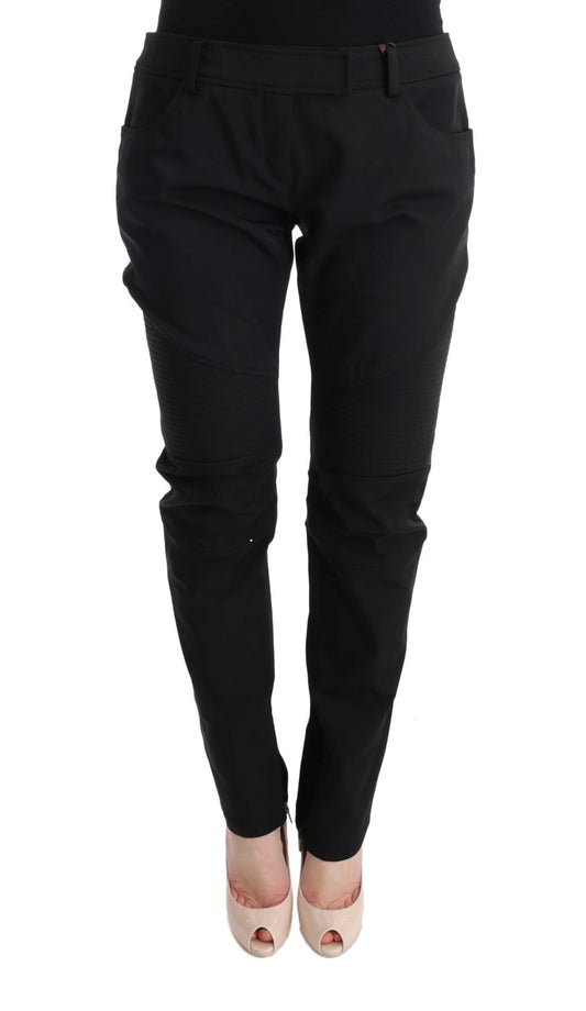 Pair of black pants with side pockets