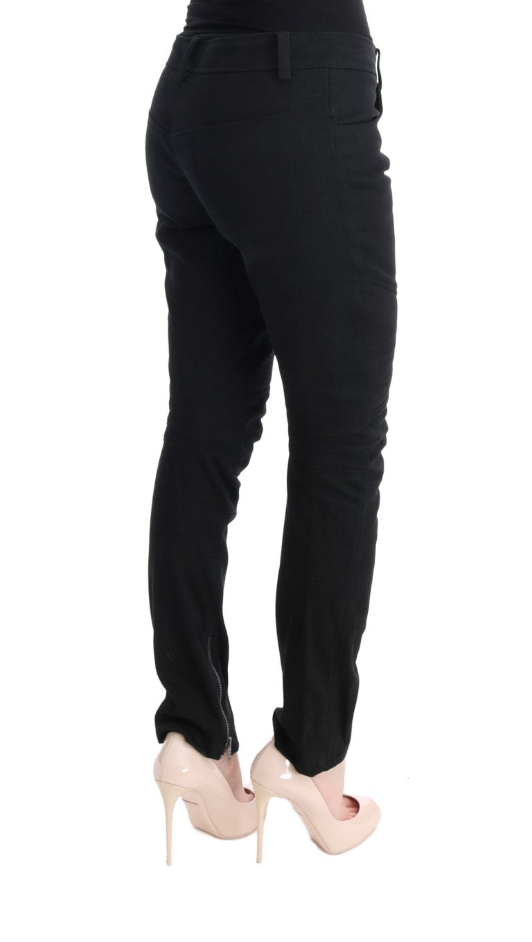 Pair of black pants on a model