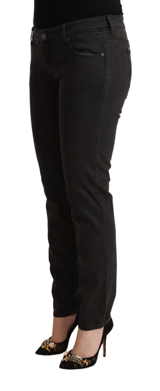 Pair of black skinny jeans with a high waist