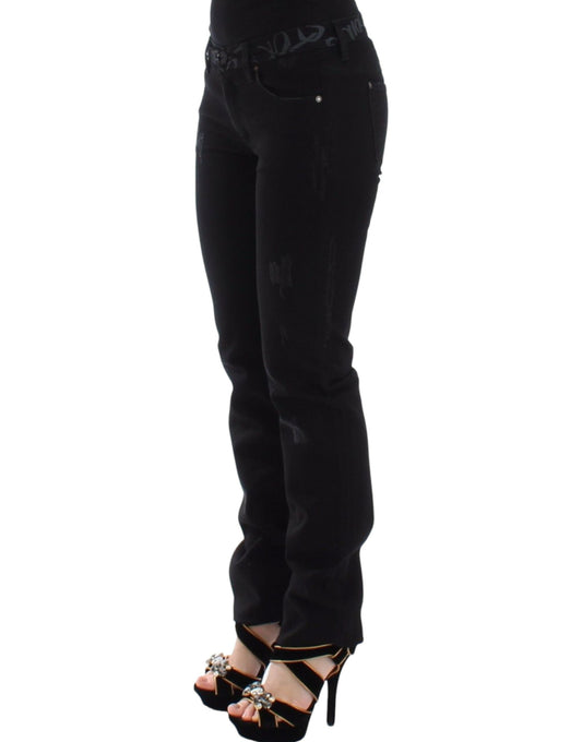 Woman wearing black pants and high heels