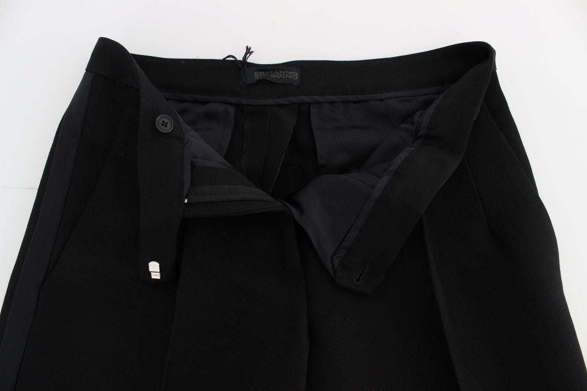 Black jacket with zippered front panel