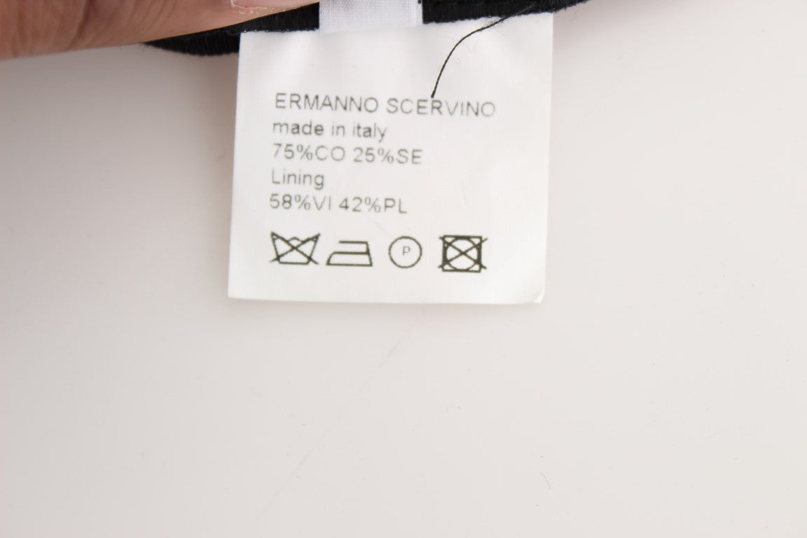 Tag on clothing indicating brand and care instructions