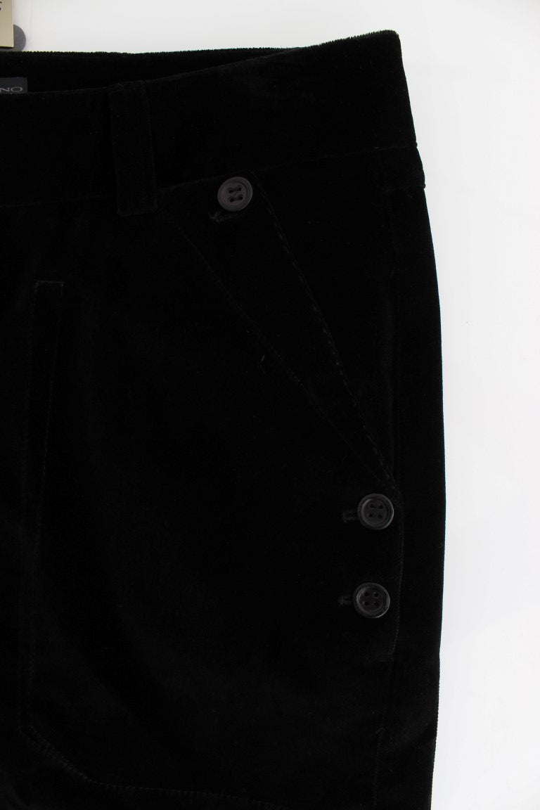 Black velvet jacket with buttons