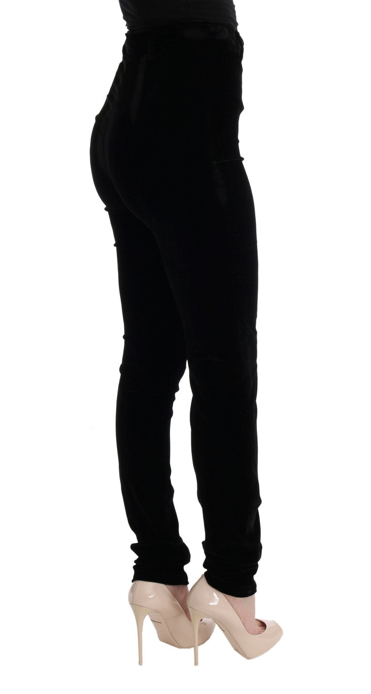 Woman wearing black pants and high heels