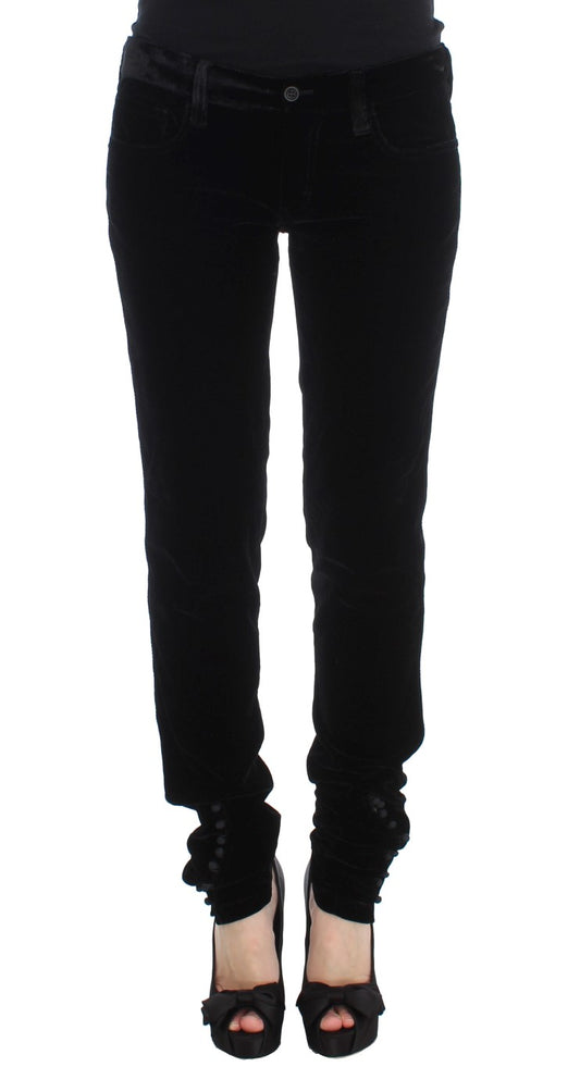 Pair of black high heel shoes