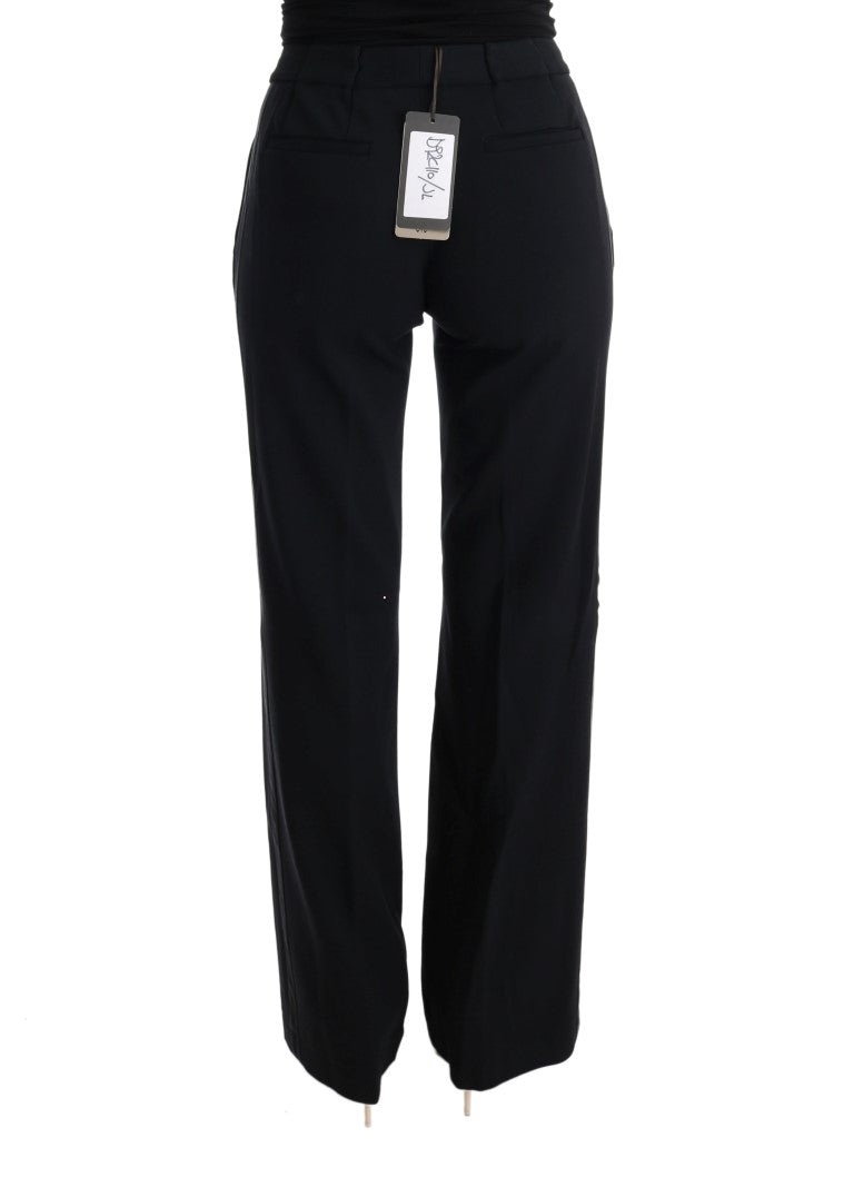 Black pants with white stripes down sides
