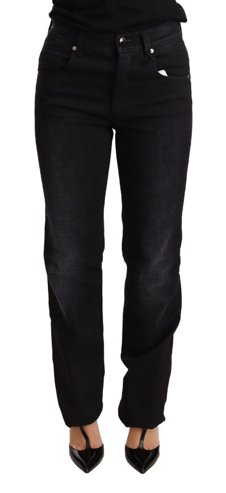 Pair of black pants on a mannequin
