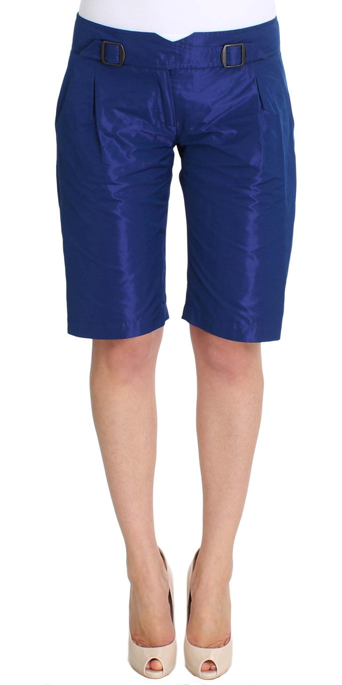 Blue shorts on a mannequin