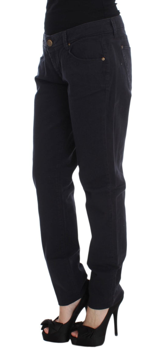 Pair of dark blue jeans on a mannequin