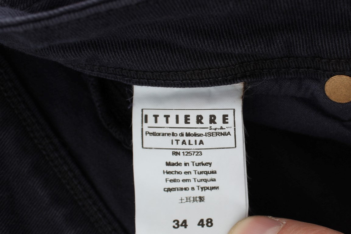 Black jeans with tag on waistband