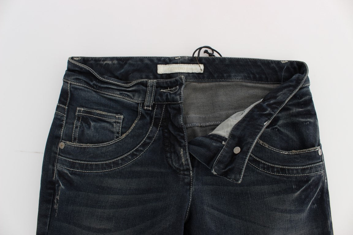 Pair of distressed denim shorts