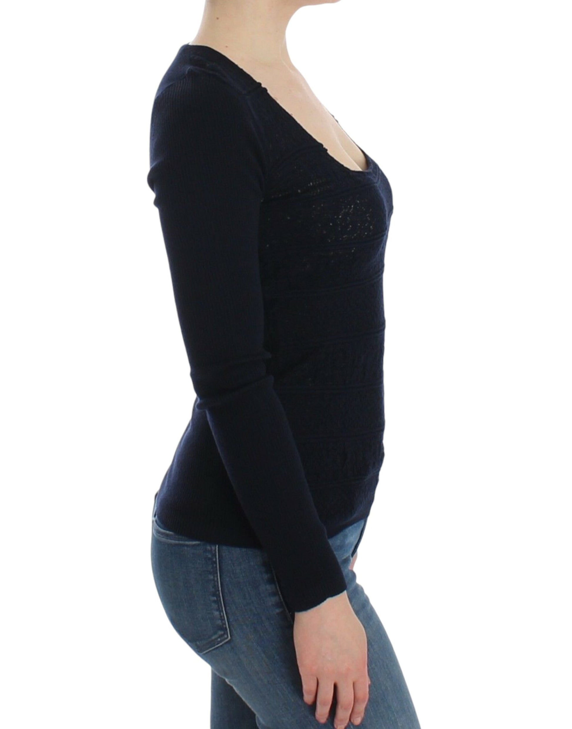 Black long sleeve maternity top
