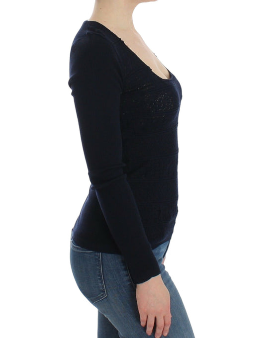 Black long sleeve maternity top