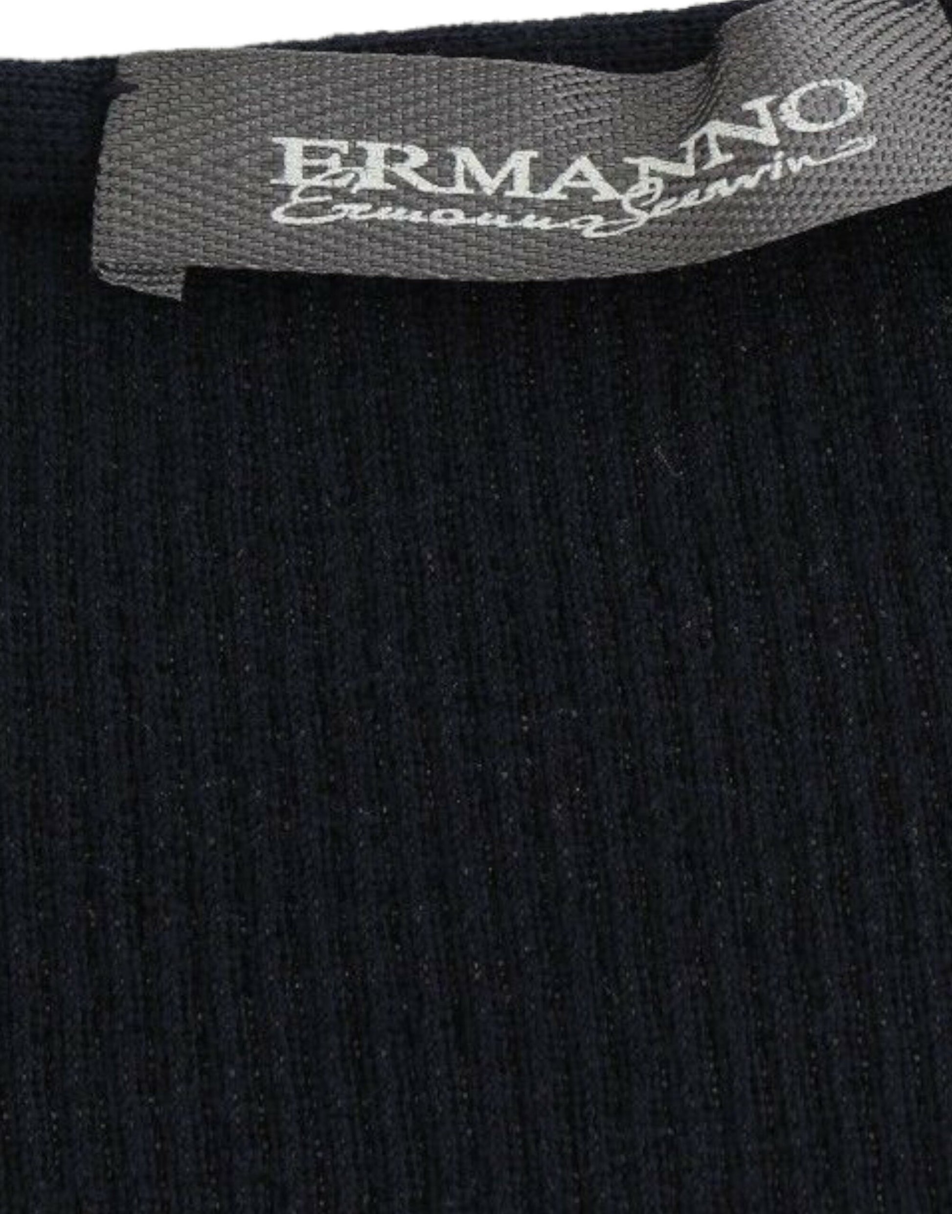 Black sock with brand label