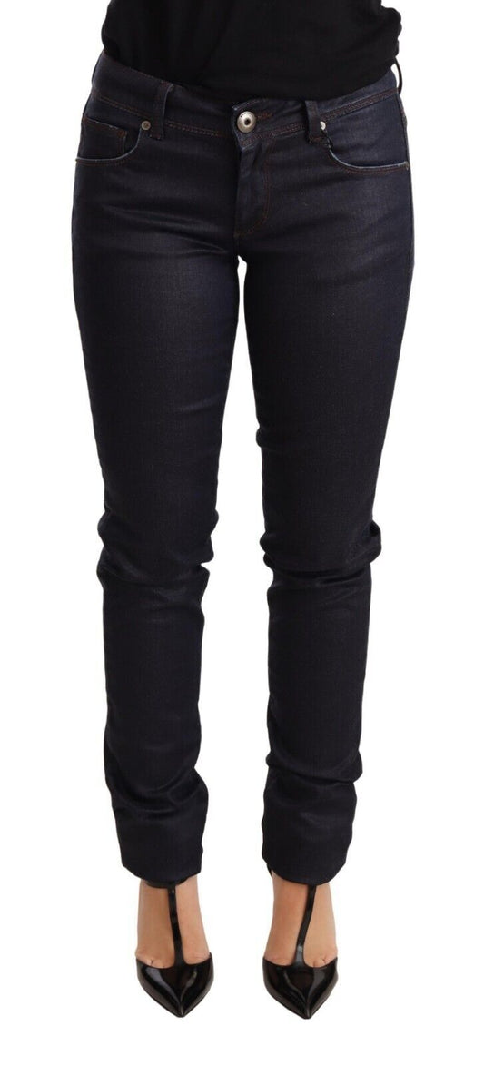 Pair of dark blue jeans on a mannequin