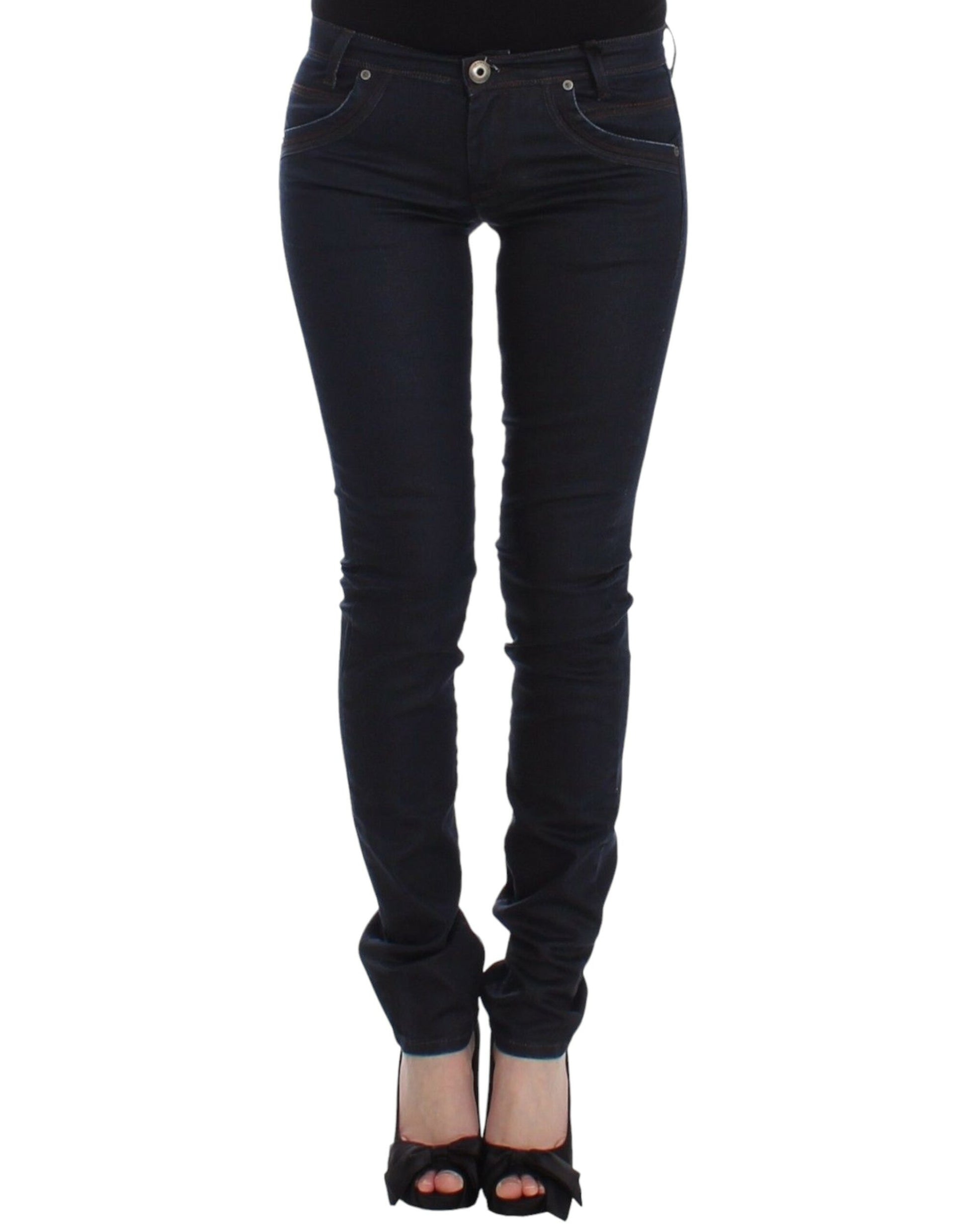 Pair of slim fit jeans on a mannequin