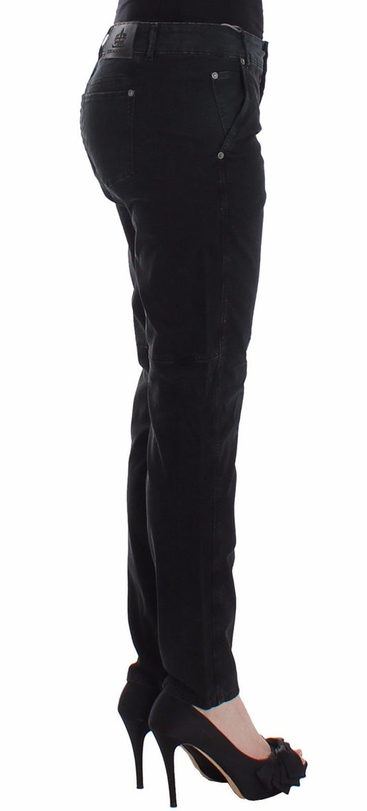 Woman wearing black pants and high heels