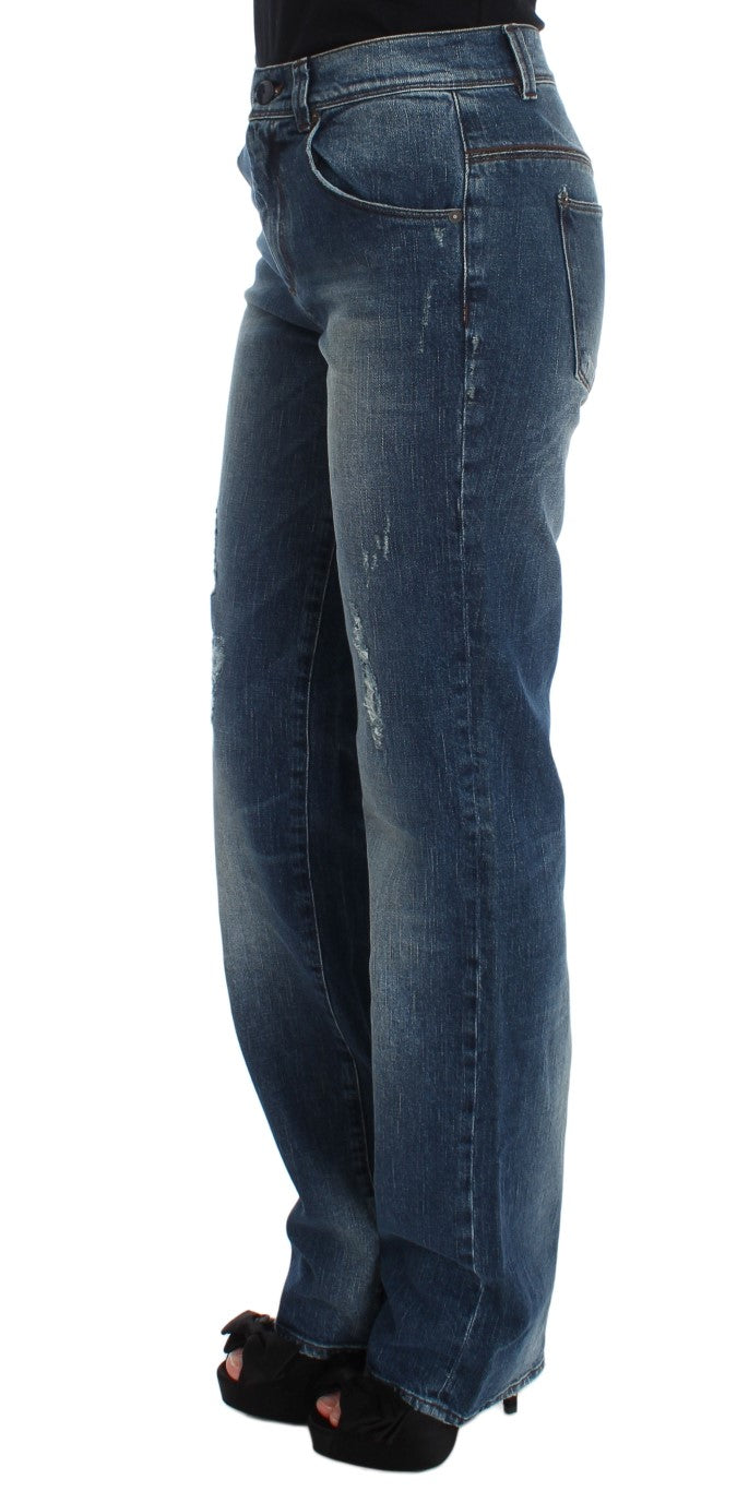 Pair of blue jeans on a mannequin