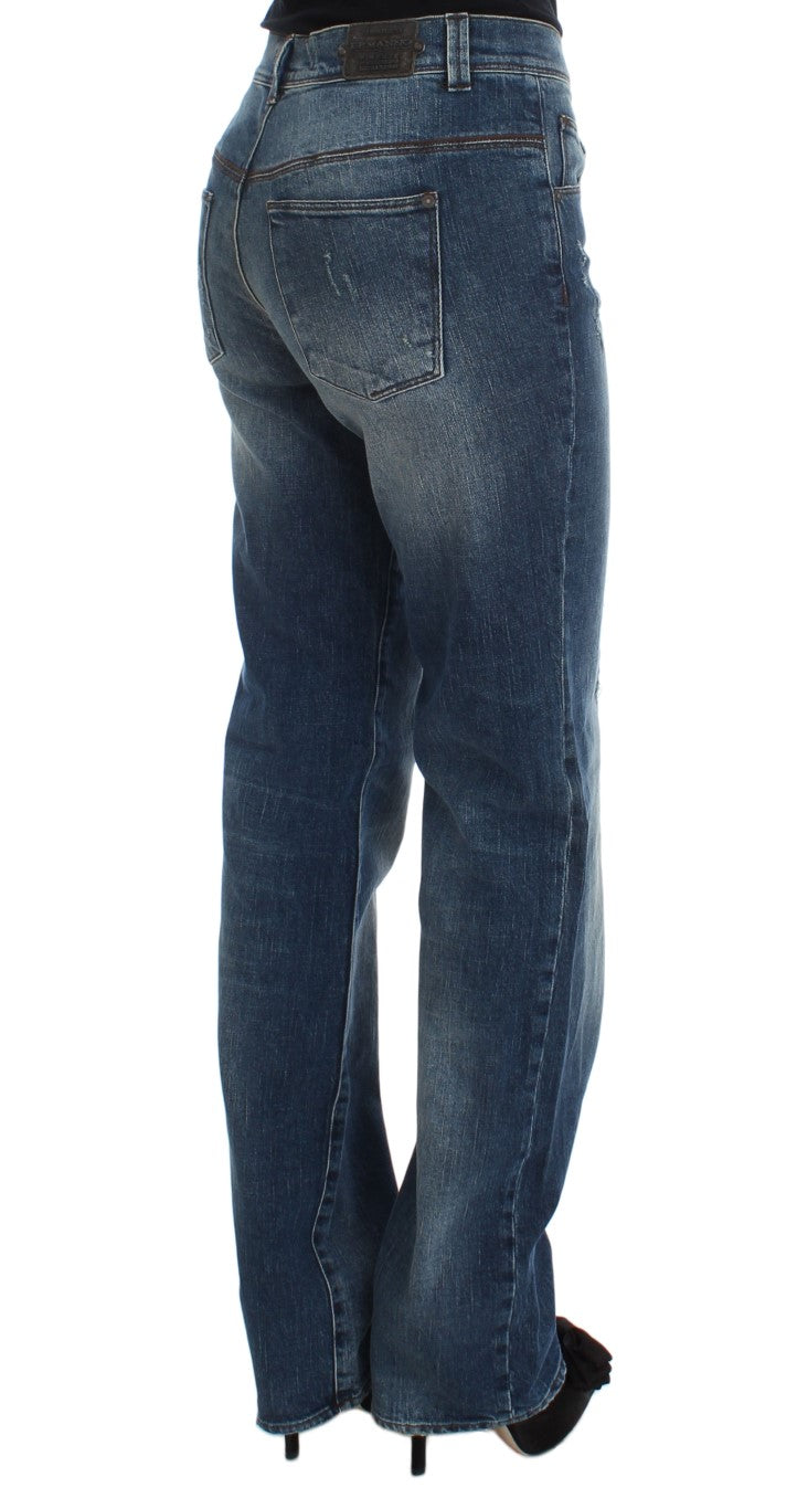 Pair of blue jeans on a mannequin