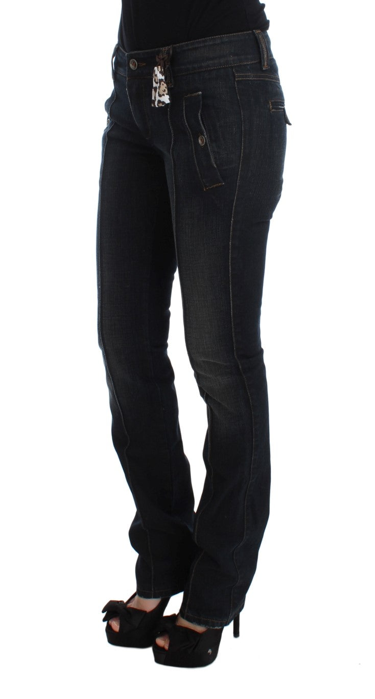 Woman wearing blue jeans