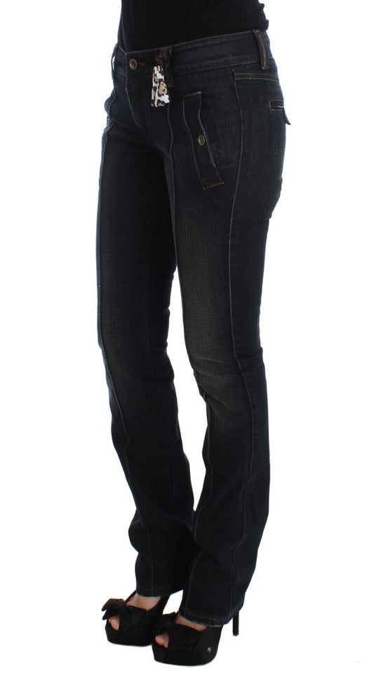 Woman wearing blue jeans