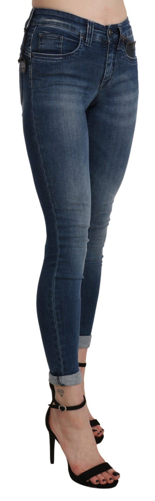 Pair of blue jeans on a mannequin