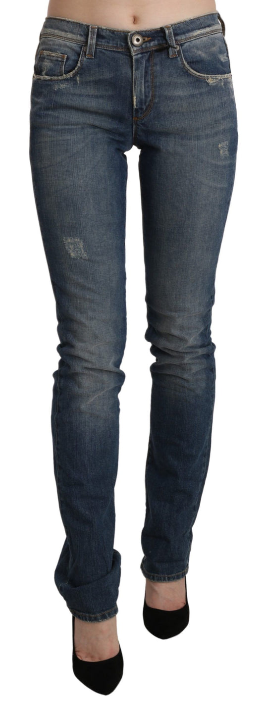 Pair of blue jeans on a mannequin