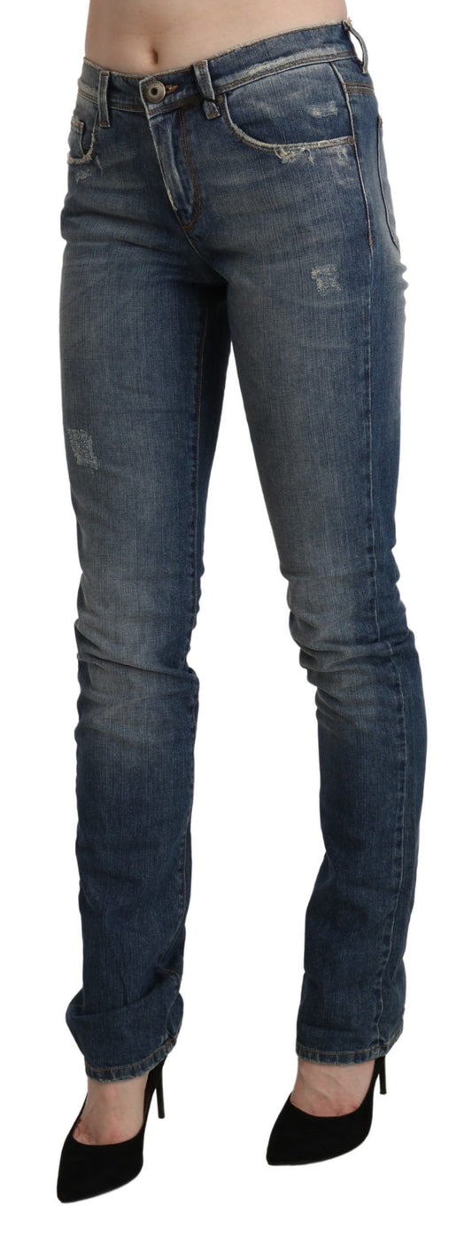 Pair of blue denim jeans