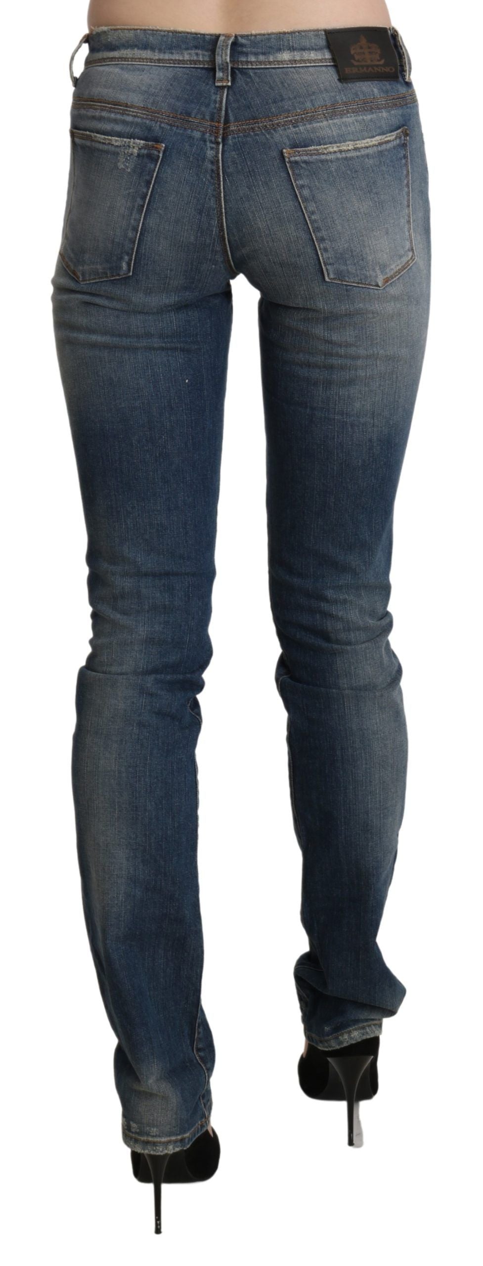 Pair of blue jeans on a mannequin