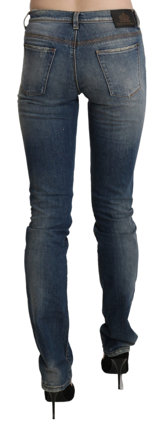 Pair of blue jeans on a mannequin