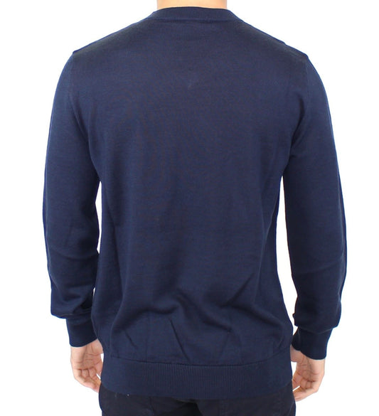 Navy blue crew neck sweater