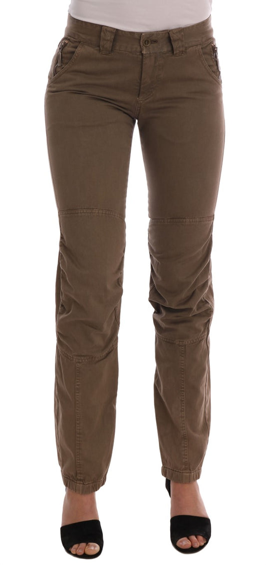 Brown pants on a mannequin