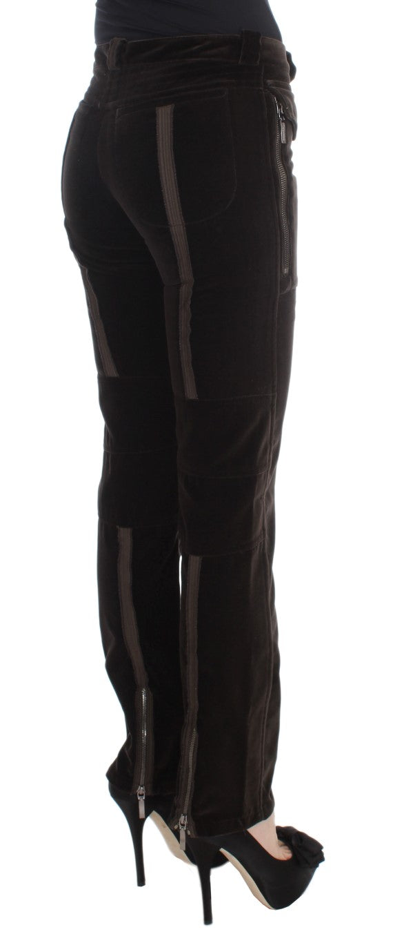 Pair of black pants with slit up side