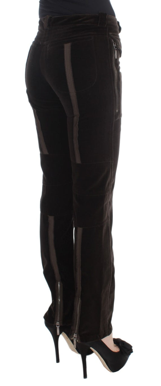 Pair of black pants with slit up side