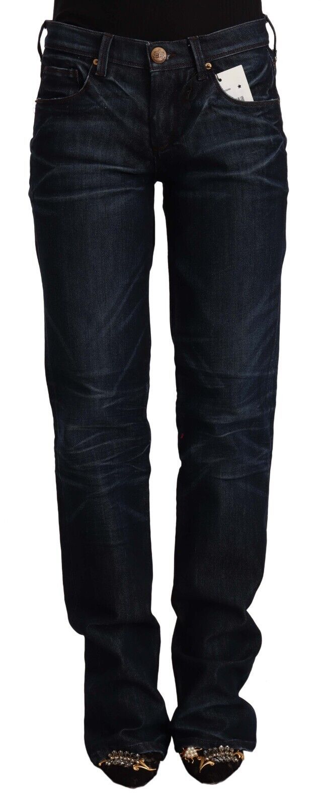 Pair of blue jeans on a mannequin