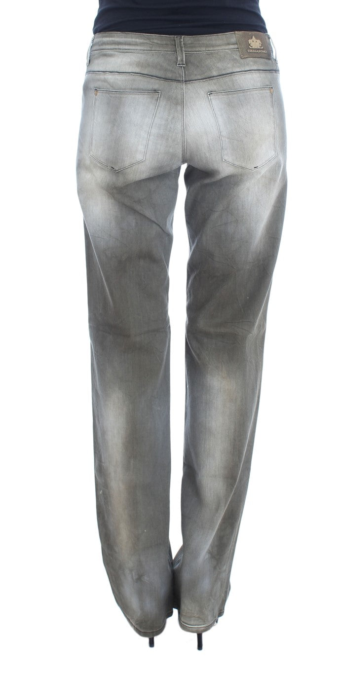 Pair of distressed jeans