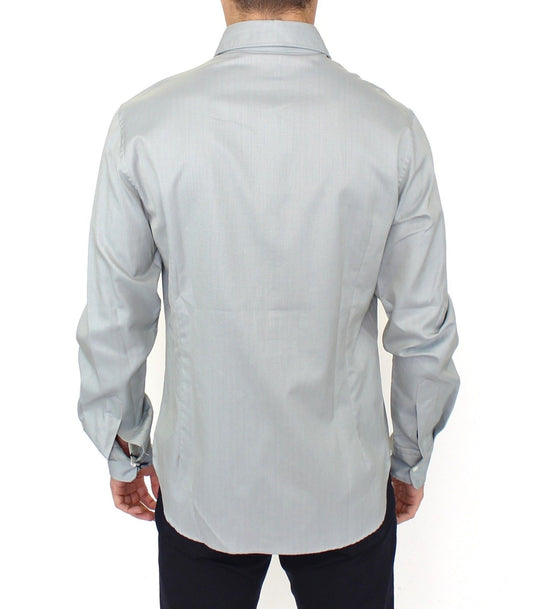 Men's long sleeve shirt in heather gray
