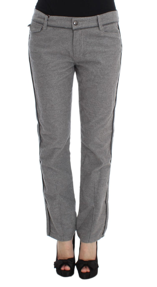 Pair of women's jeans with slit detailing on sides