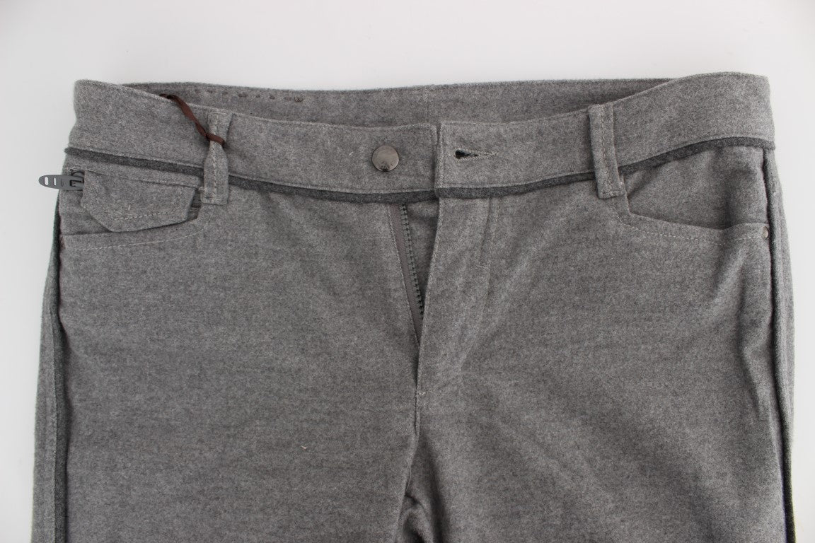 Pair of gray trousers with pockets