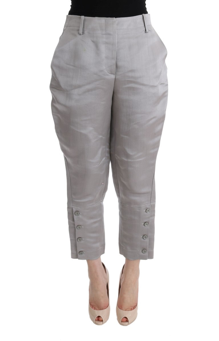 Pair of women's trousers with zipper details on legs